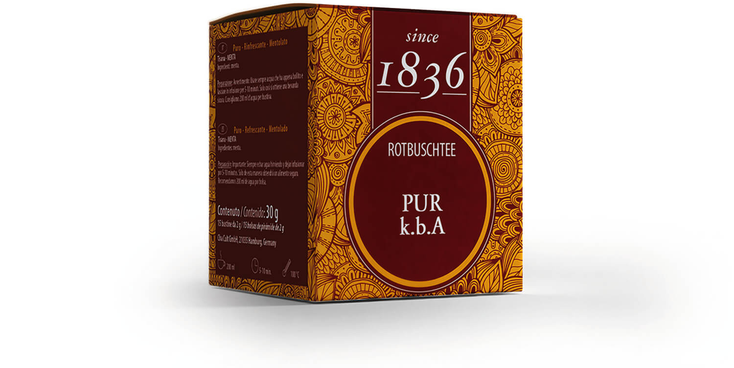 Rotbuschtee pur k.b.A. DE-ÖKO-003 - 15 Pyramidenbeutel im Sachet à 3,5 g