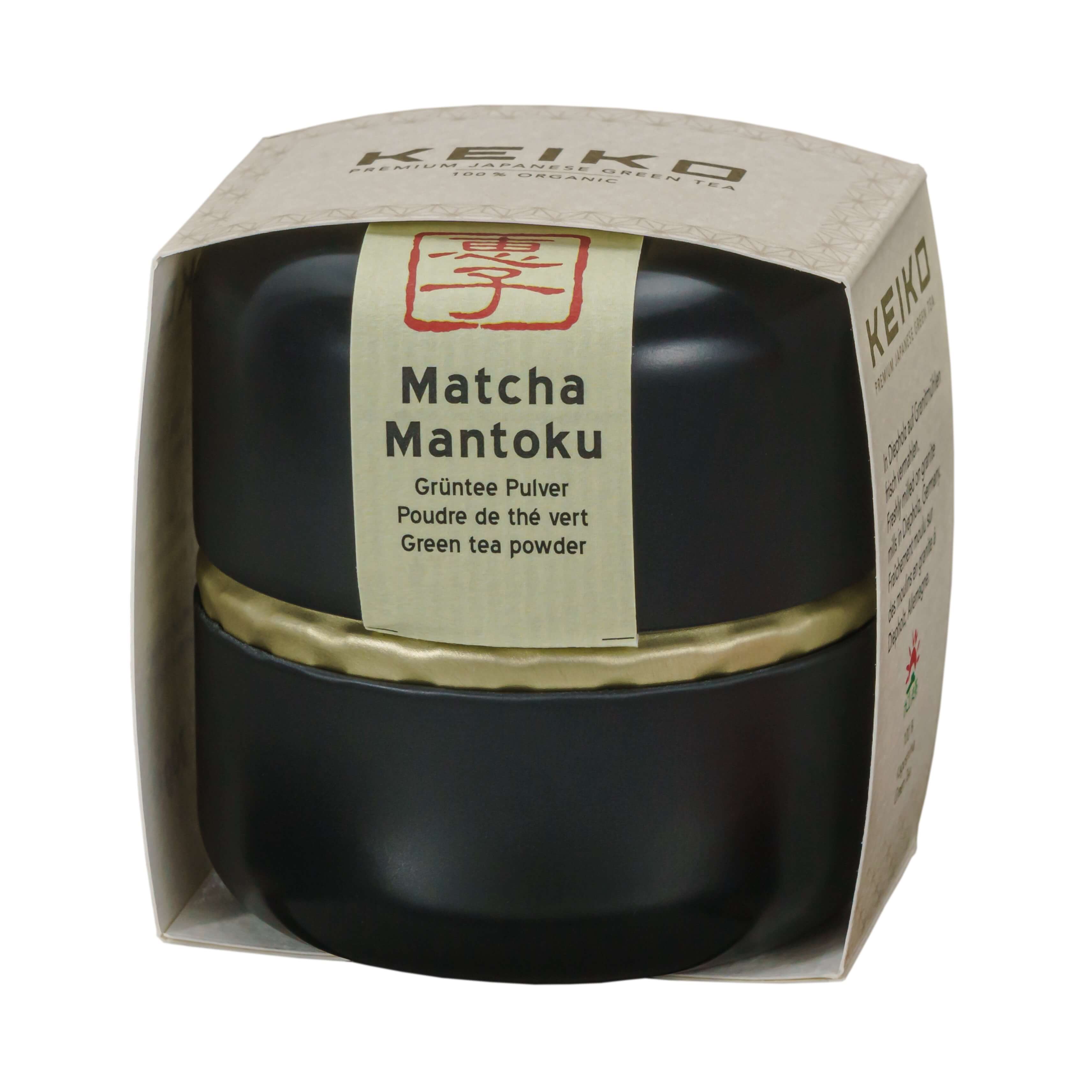 Bio Japan Matcha Tee Mantoku - 30g Schmuckdose - Keiko Green Tea 