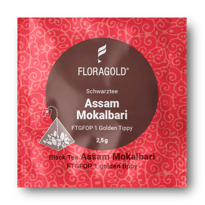 Assam Mokalbari FTGFOP1 Schwarztee - 100 Pyramiden Teebeutel