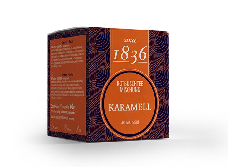 Rotbuschtee Caramel - 15 Pyramidenbeutel