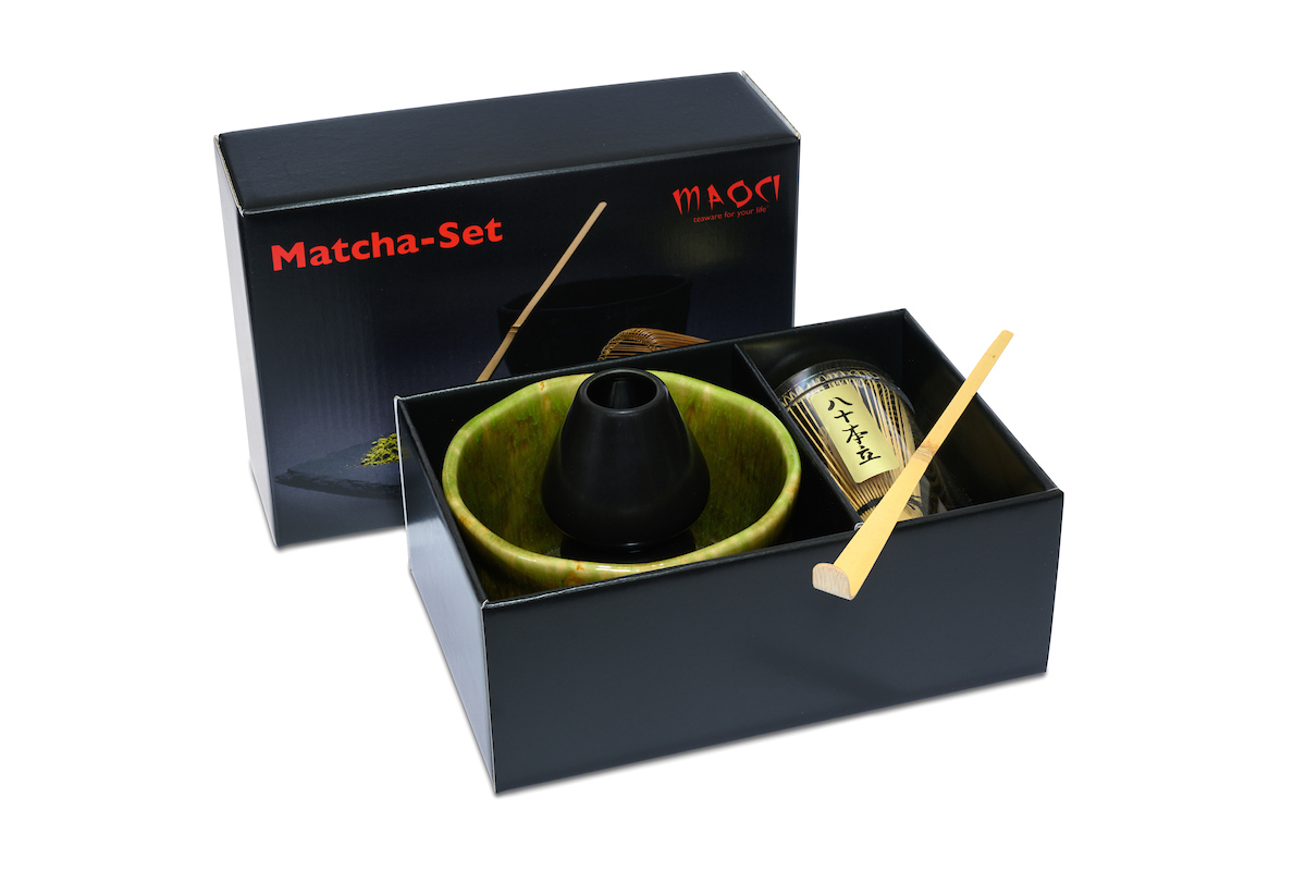 Matcha-Schale Komplett-Set vierteilig von MAOCI