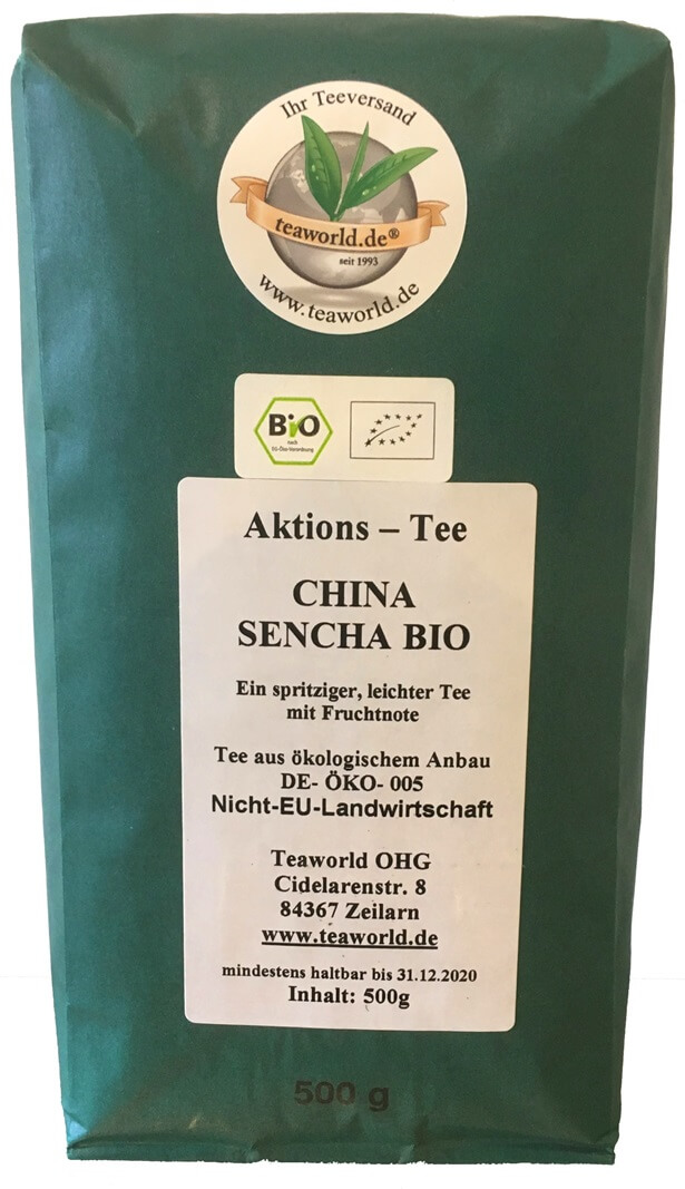 Bio Grüner Tee - China Sencha - 500g zum Schnäppchenpreis