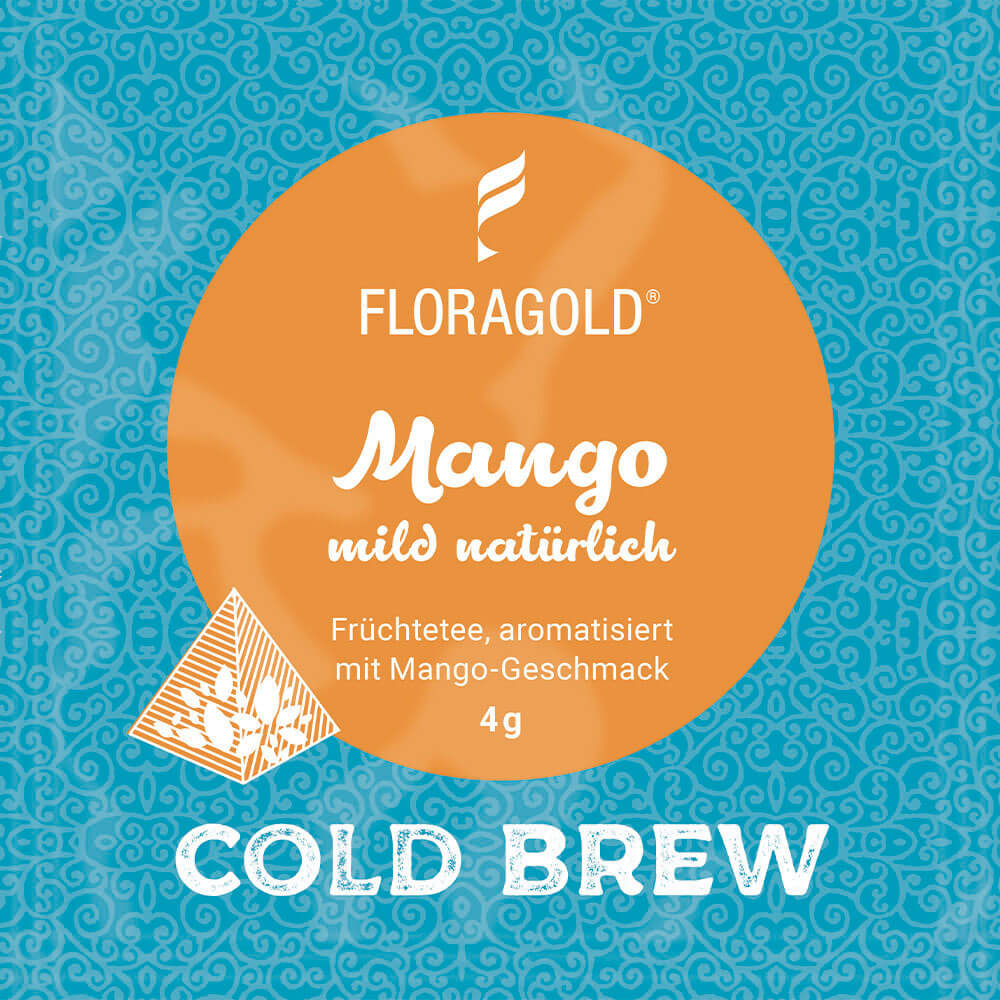 Cold Brew Mango natürlich - Früchtetee 100 Pyramidenbeutel 