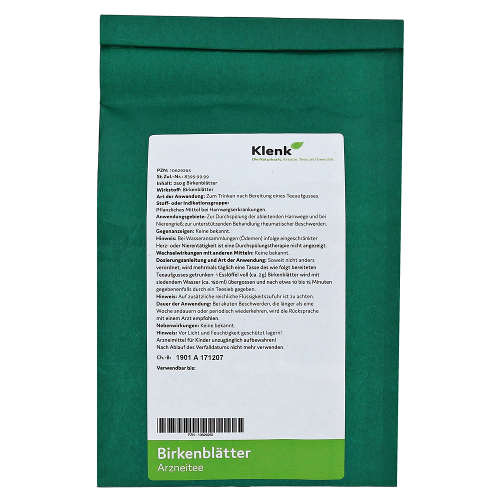 Birkenblätter Arzneitee - 250g - Klenk Naturkraft