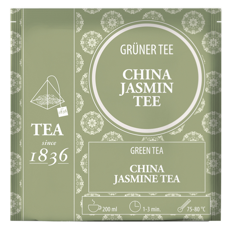 Grüner Tee China OP Jasmin - 50 Pyramidenbeutel a3g