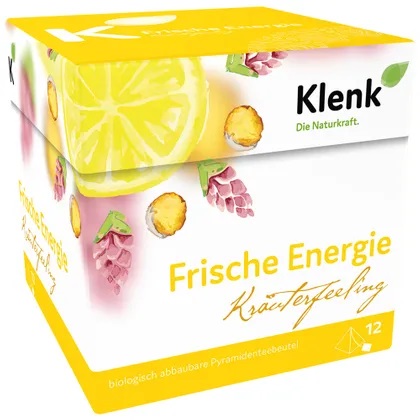 Frische Energie Kräutertee - 12 Pyramidenbeutel - Klenk Naturkraft
