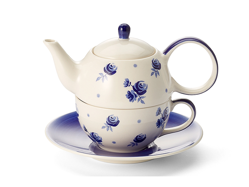 Tea for one Set "Almut" Keramik, 4-teilig Kanne: 0,4 l, Tasse: 0,2 l