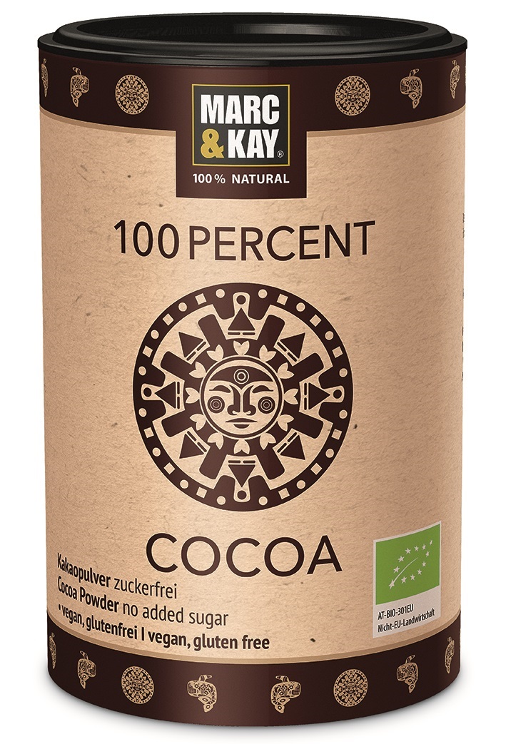 Marc & Kay Bio Trinkschokolade 100 Percent Cocoa 175g