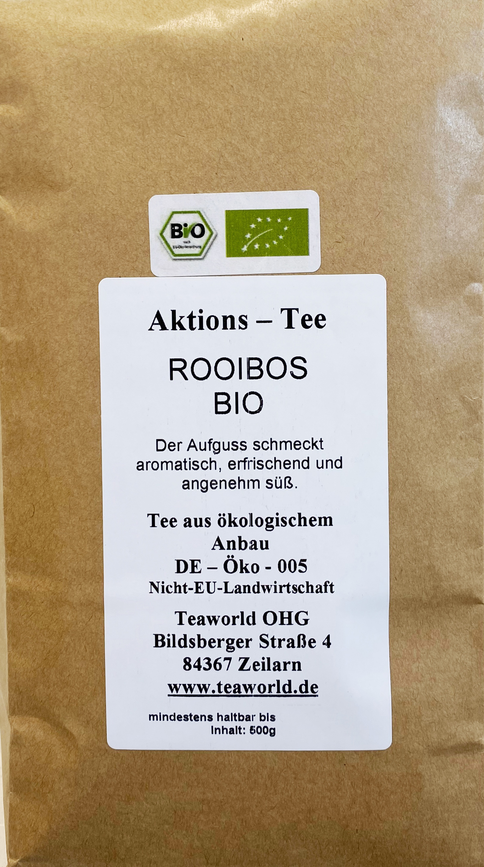 Rooibostee Bio 500g Aktionspackung