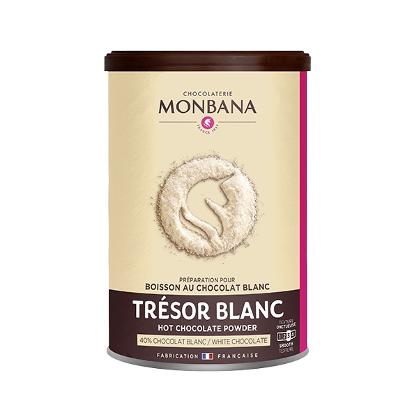 Chocolaterie Monbana Trinkschokolade Trésor Blanc, 200g