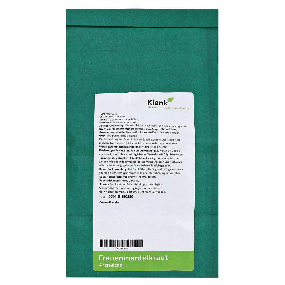 Frauenmantelkraut Arzneitee - 250g - Klenk Naturkraft