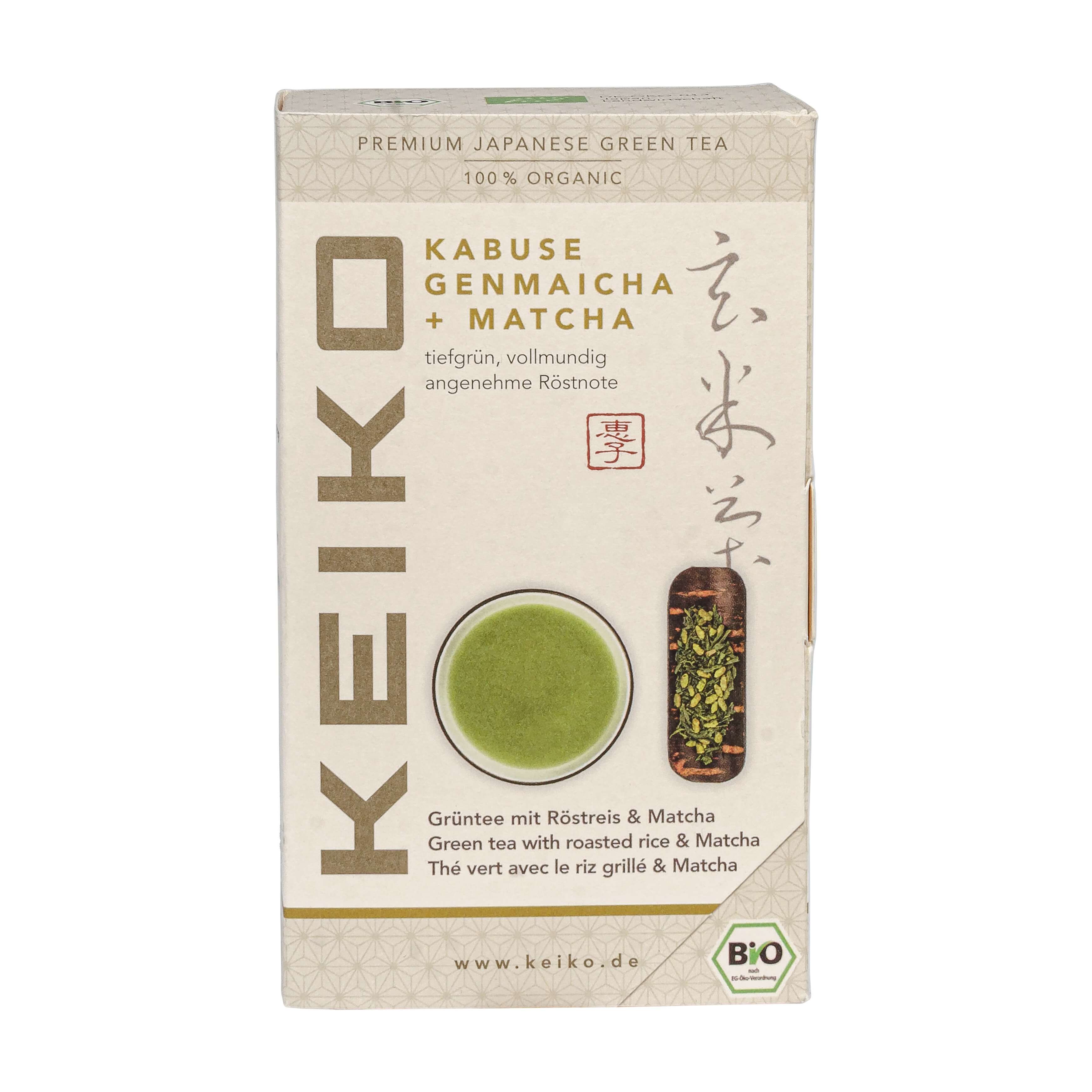 Bio Japan Kabuse Genmaicha + Matcha Grüner Tee - Keiko Green Tea