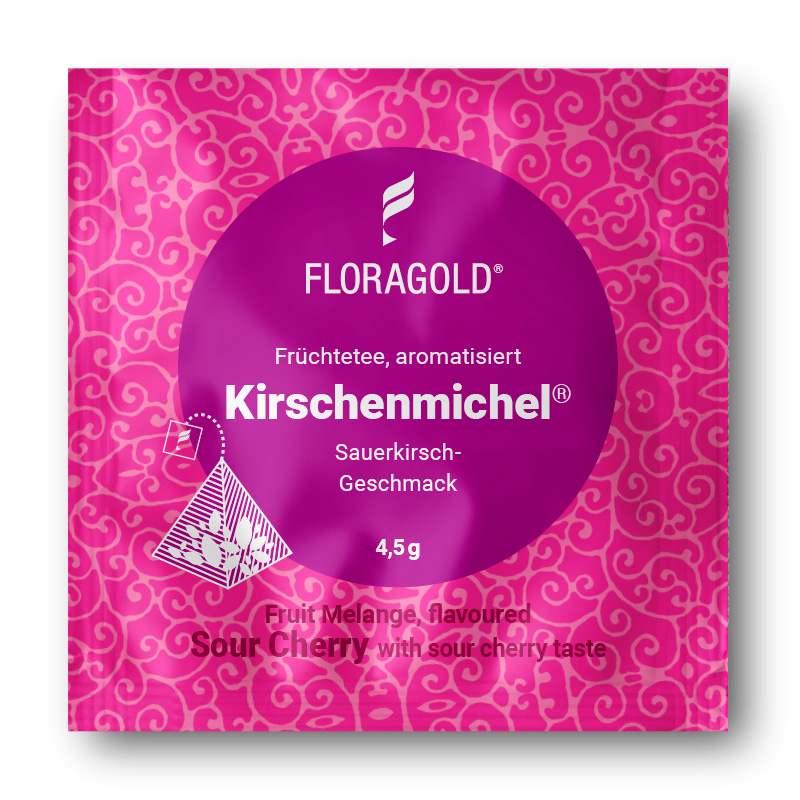 Kirschenmichel Früchtetee 100 Pyramiden Teebeutel