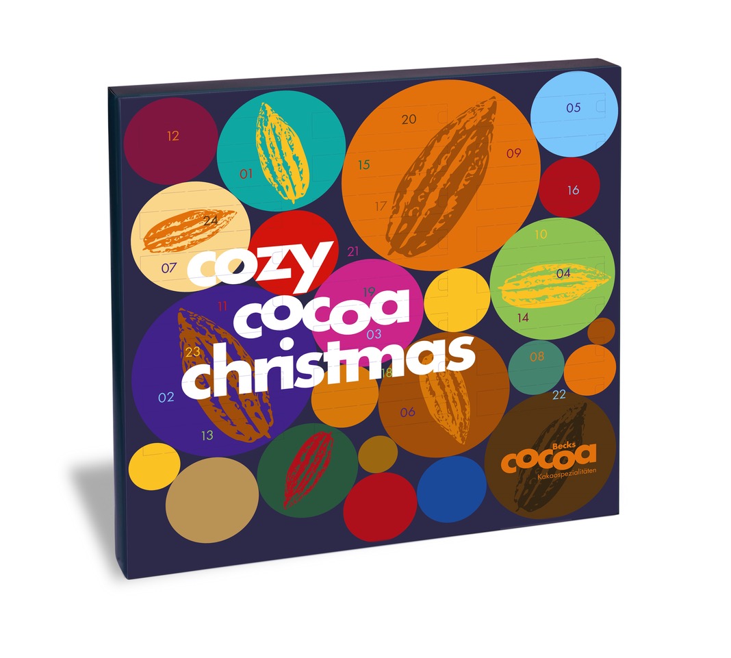 Trinkschokolade Adventskalender 2024 mit 2x12 verschiedenen Sorten Kakao