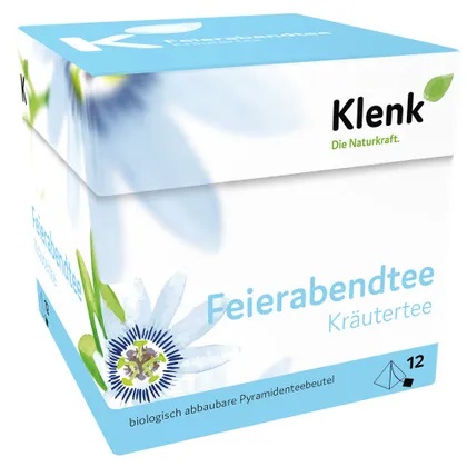 Feierabendtee Kräutertee - 12 Pyramidenbeutel - Klenk Naturkraft