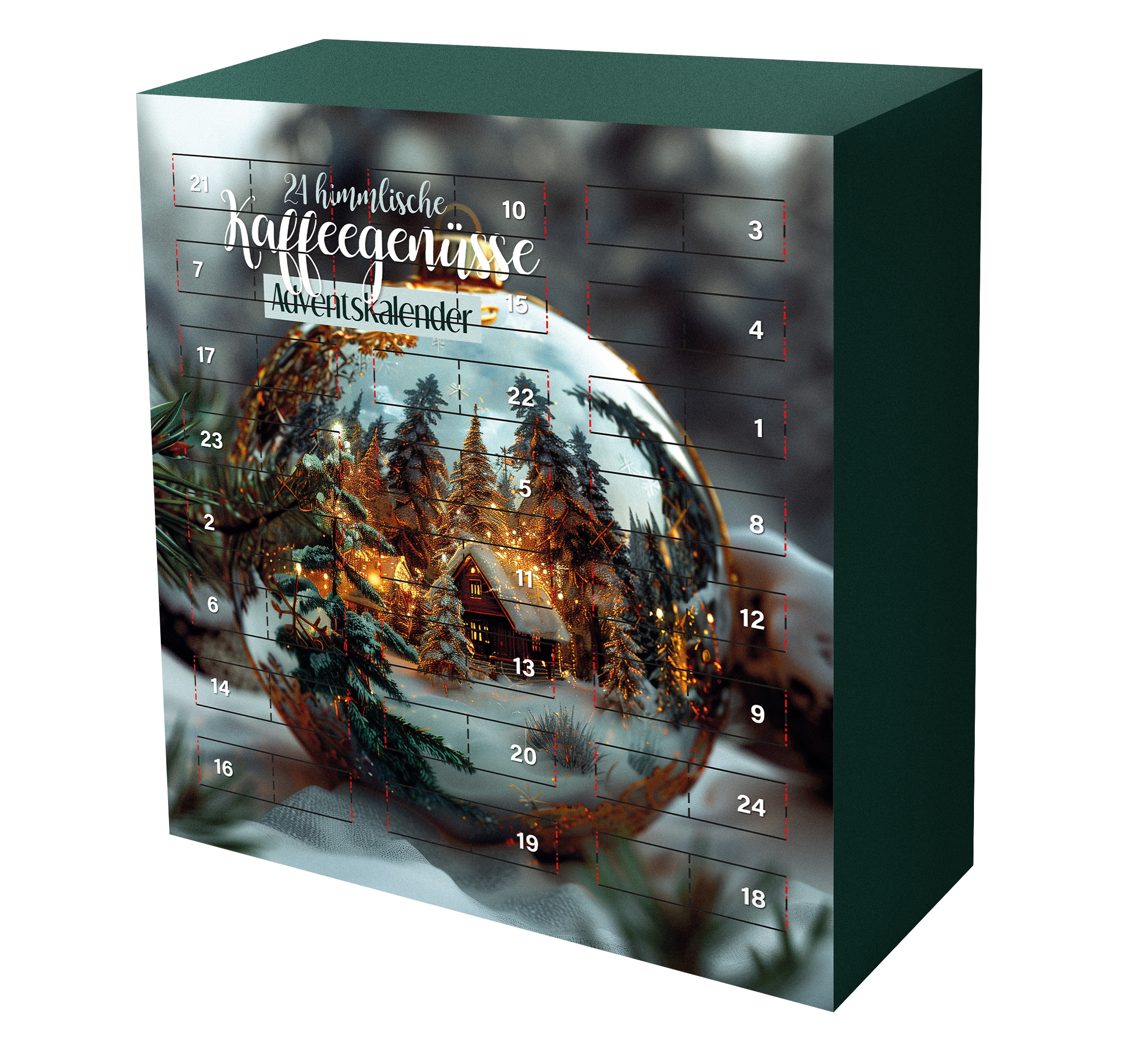 Kaffee Adventskalender himmlische Kaffeegenüsse mit 24 Sorten Kaffee