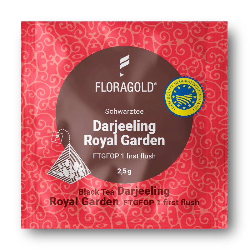 Darjeeling Royal Garden FTGFOP1 first flush 100 Pyramiden Teebeutel