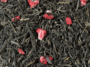 Grüntee China Sencha entkoffeiniert (Erdbeer-Note) aromatisiert