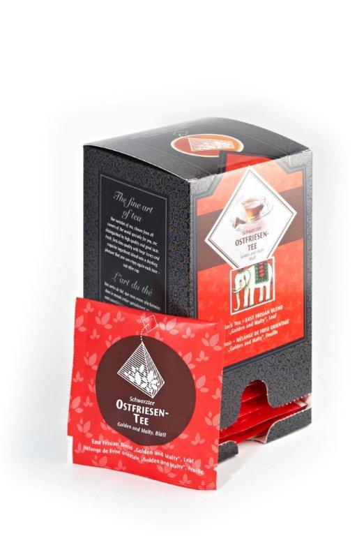 Ostfriesen Tee Mischung Golden and Malty 15 Pyramiden Teebeutel