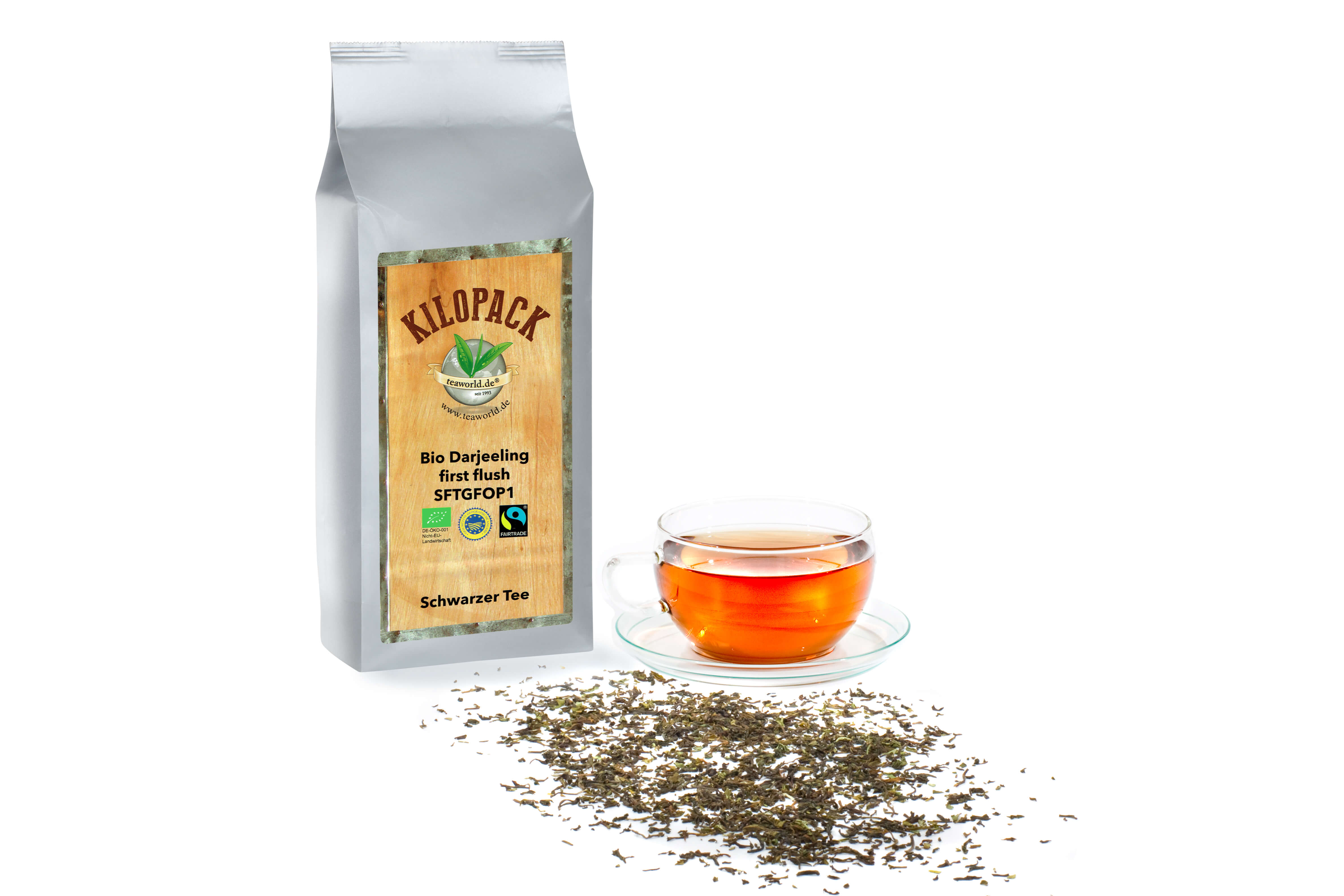 Bio Darjeeling first flush SFTGFOP1 Kilopack Fairtrade 