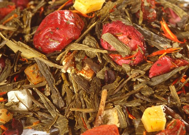 Granatapfel-Cranberry Gelber Tee, aromatisiert