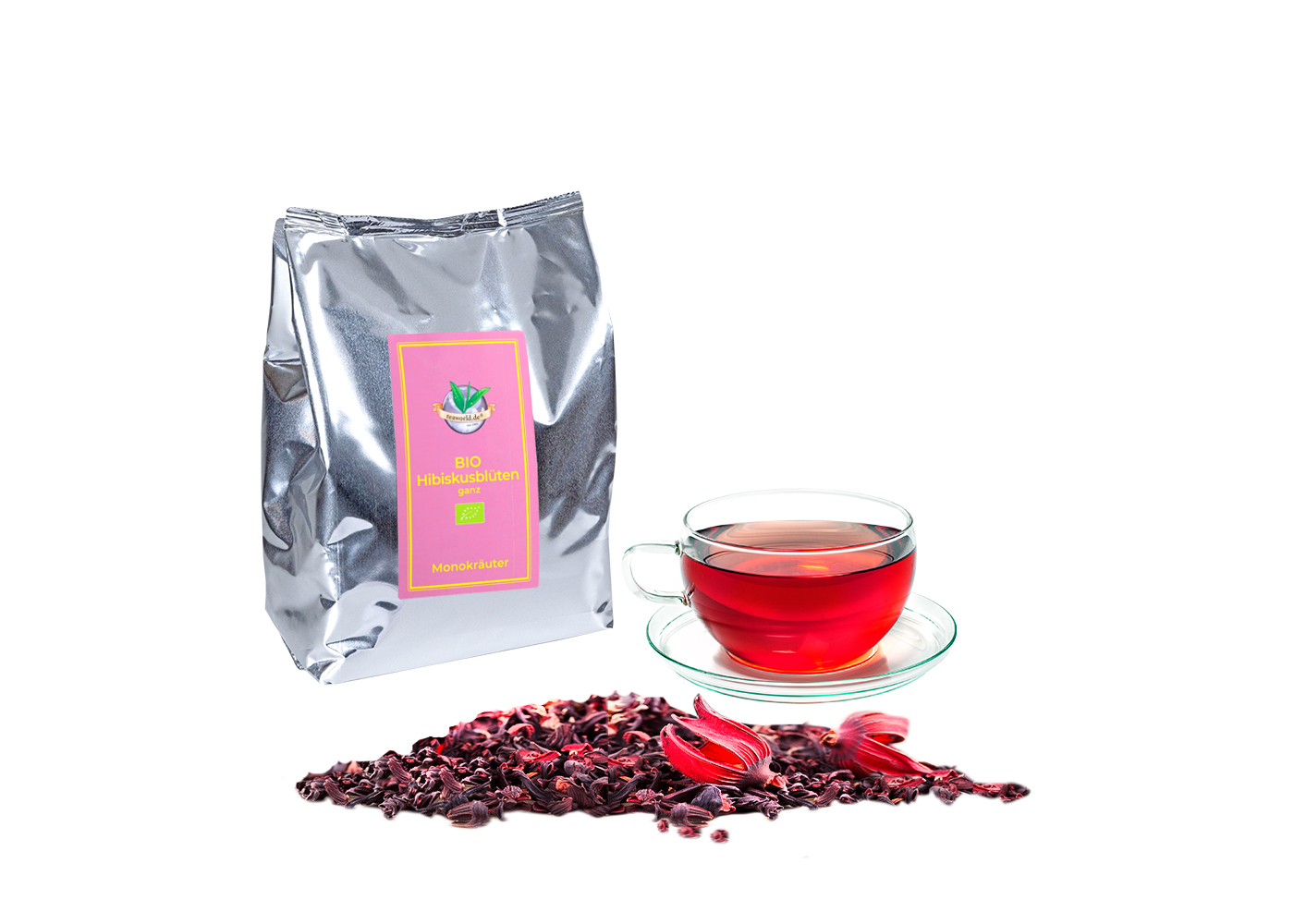 BIO Hibiskusblüten ganz 1000g - TEEPROJEKT