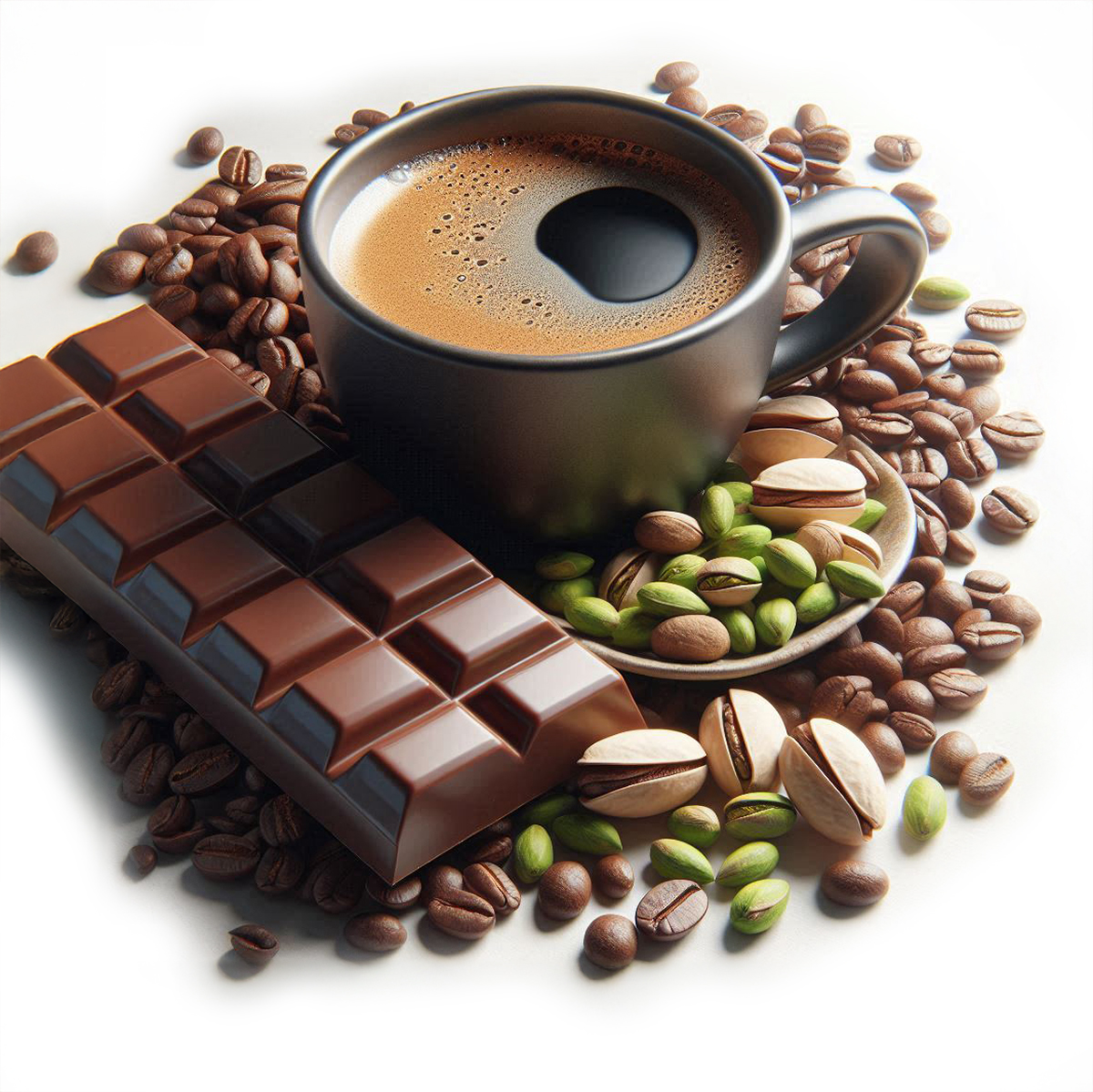 Orientalische Pistazien-Schokolade Kaffee in Bohnen 250g