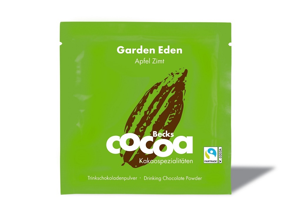 Garden Eden Kakao - Apfel Zimt - Becks Cocoa - 25g Portionsbeutel