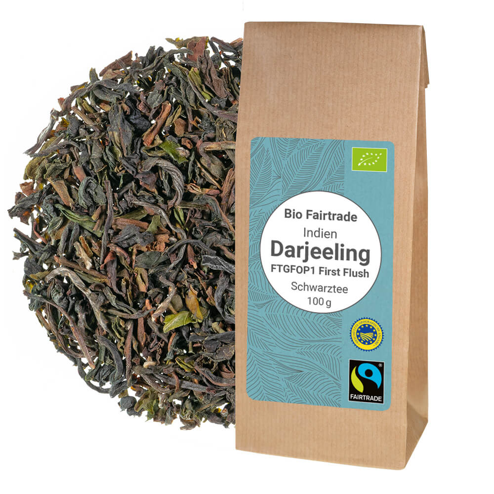 Bio Fairtrade Darjeeling FTGFOP1 first flush - Schwarzer Tee