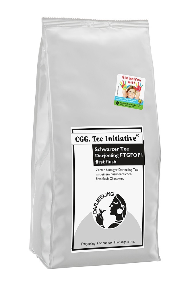 Darjeeling Tee FTGFOP1 first flush rückstandskontrolliert Teeinitiative 1000g