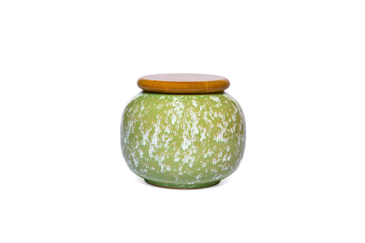 Teedose aus Porzellan mit Holzdeckel von MAOCI 250ml