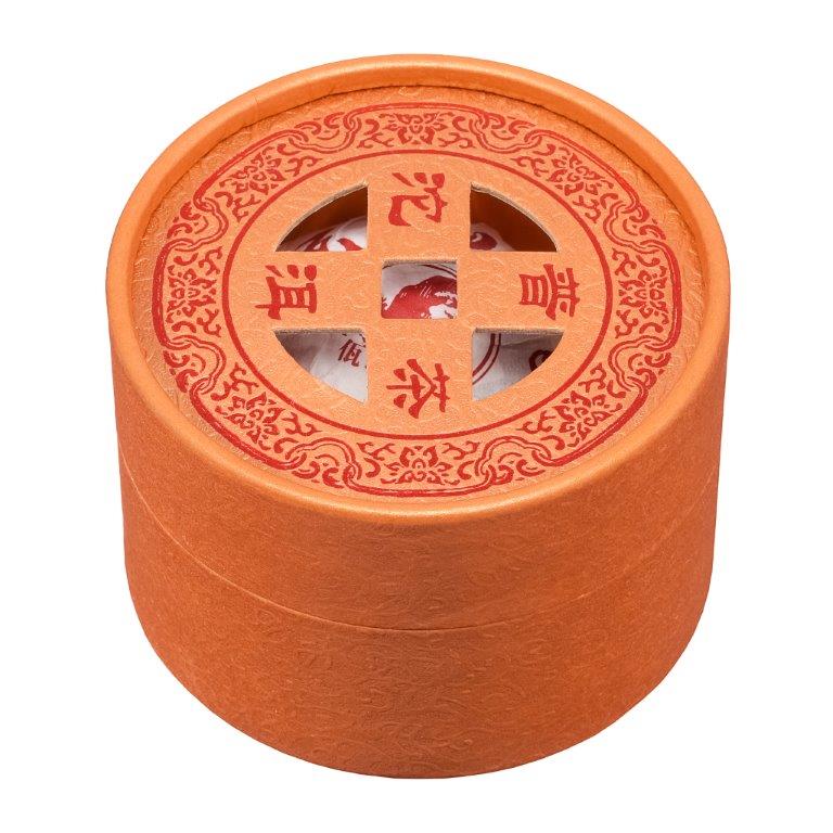 Schmuckdose mit 100 g China Yunnan Pu Erh Tuocha