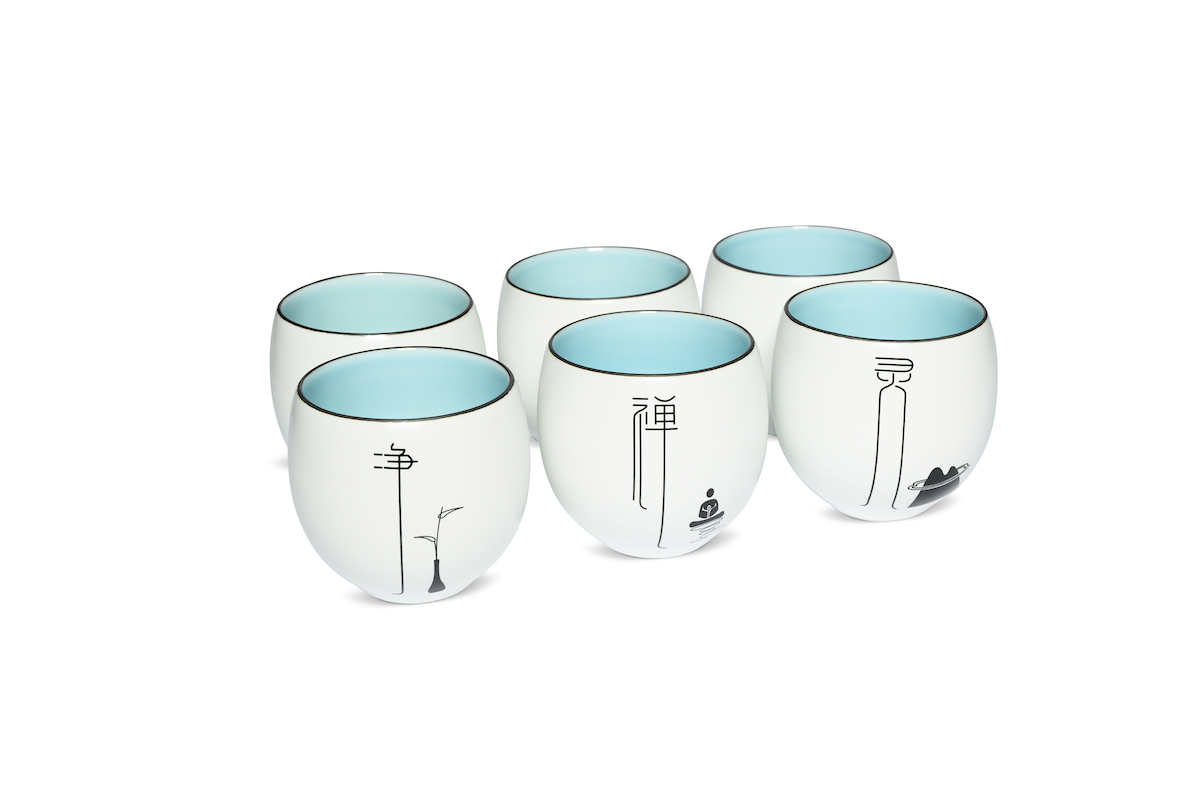 Japanisches Teebecher-Set mit 6 Teebechern von MAOCI