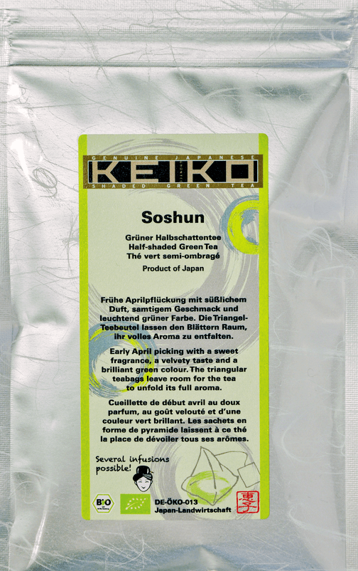 Keiko Bio Kabuse SOSHUN - 16 Pyramidenbeutel a 3g - Grüner Tee