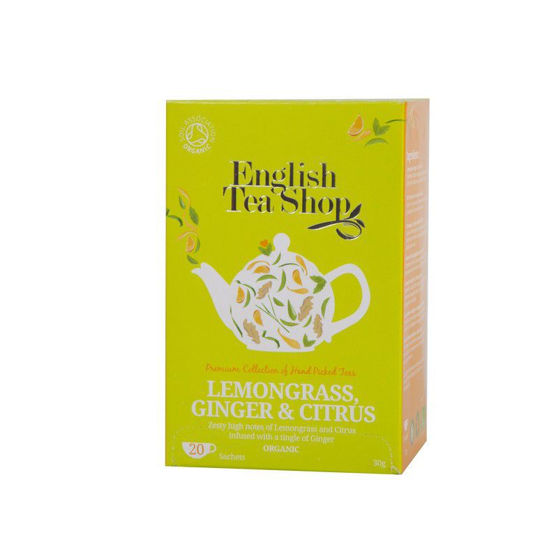 English Tea Shop - Zitronengras Ingwer und Zitrusfrüchte, BIO, 20 Teebeutel