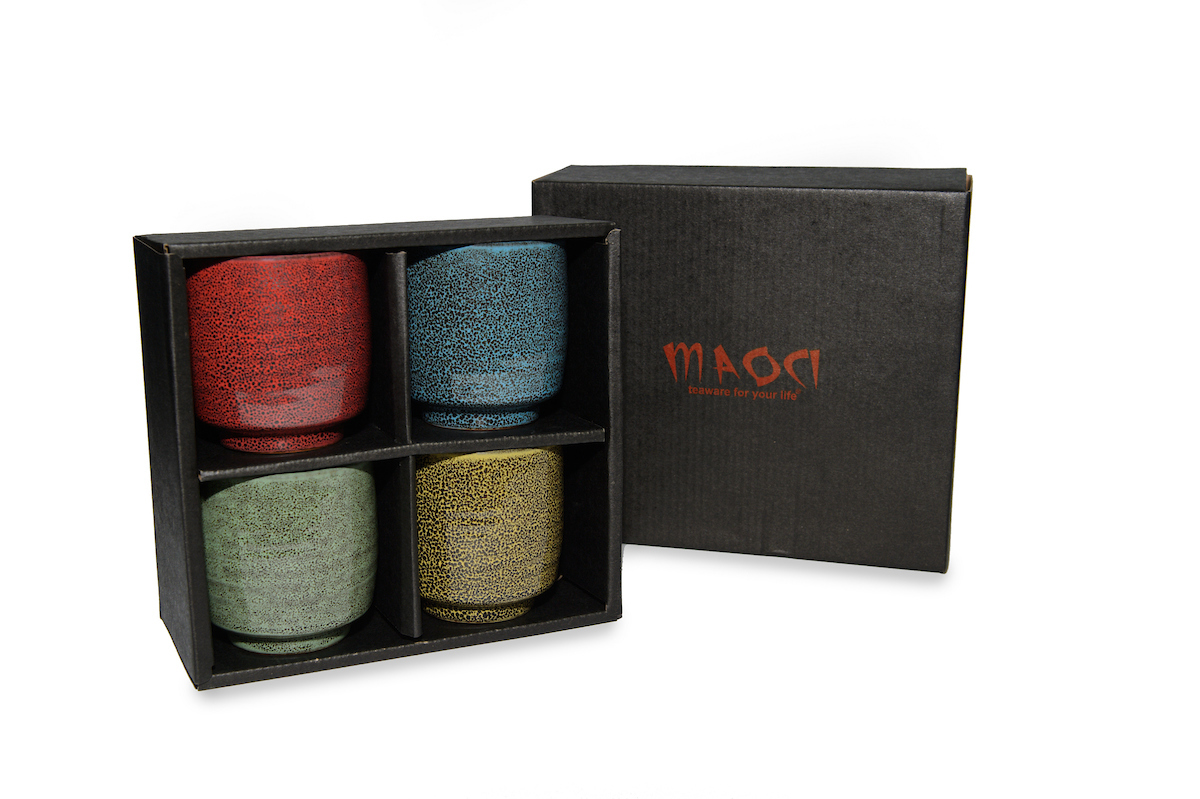 Japanisches Teebecher-Set mit 4 Teeschalen von MAOCI