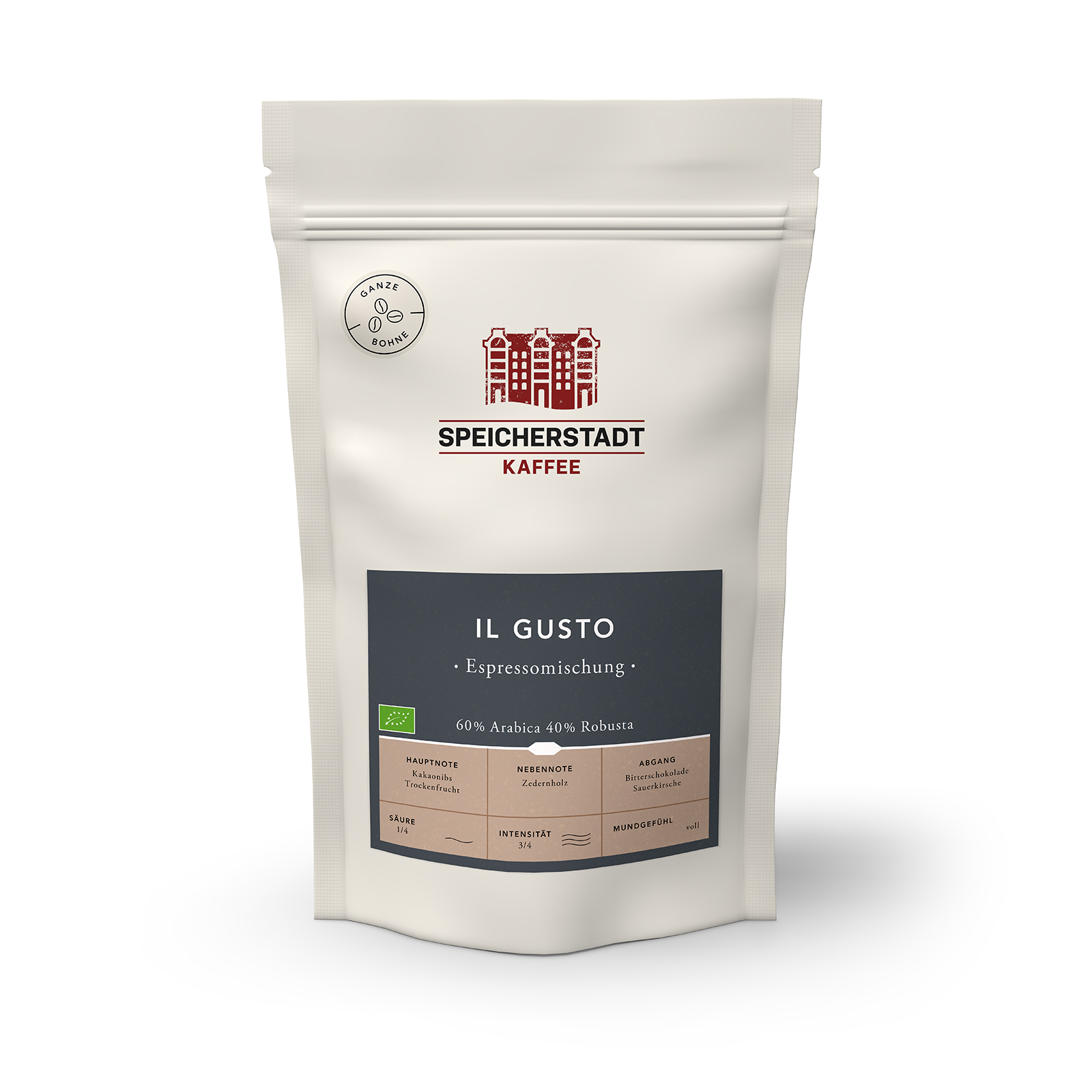 Bio Speicherstadt Il Gusto Espressomischung 500g in Bohnen
