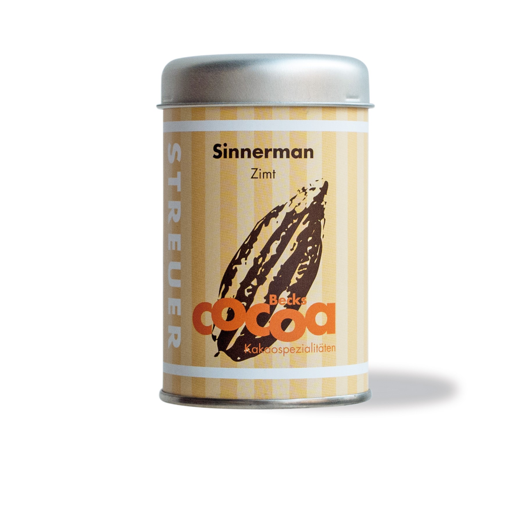 Sinnerman (Zimt) Kakao - Becks Cocoa -im prakt. Kakaostreuer 