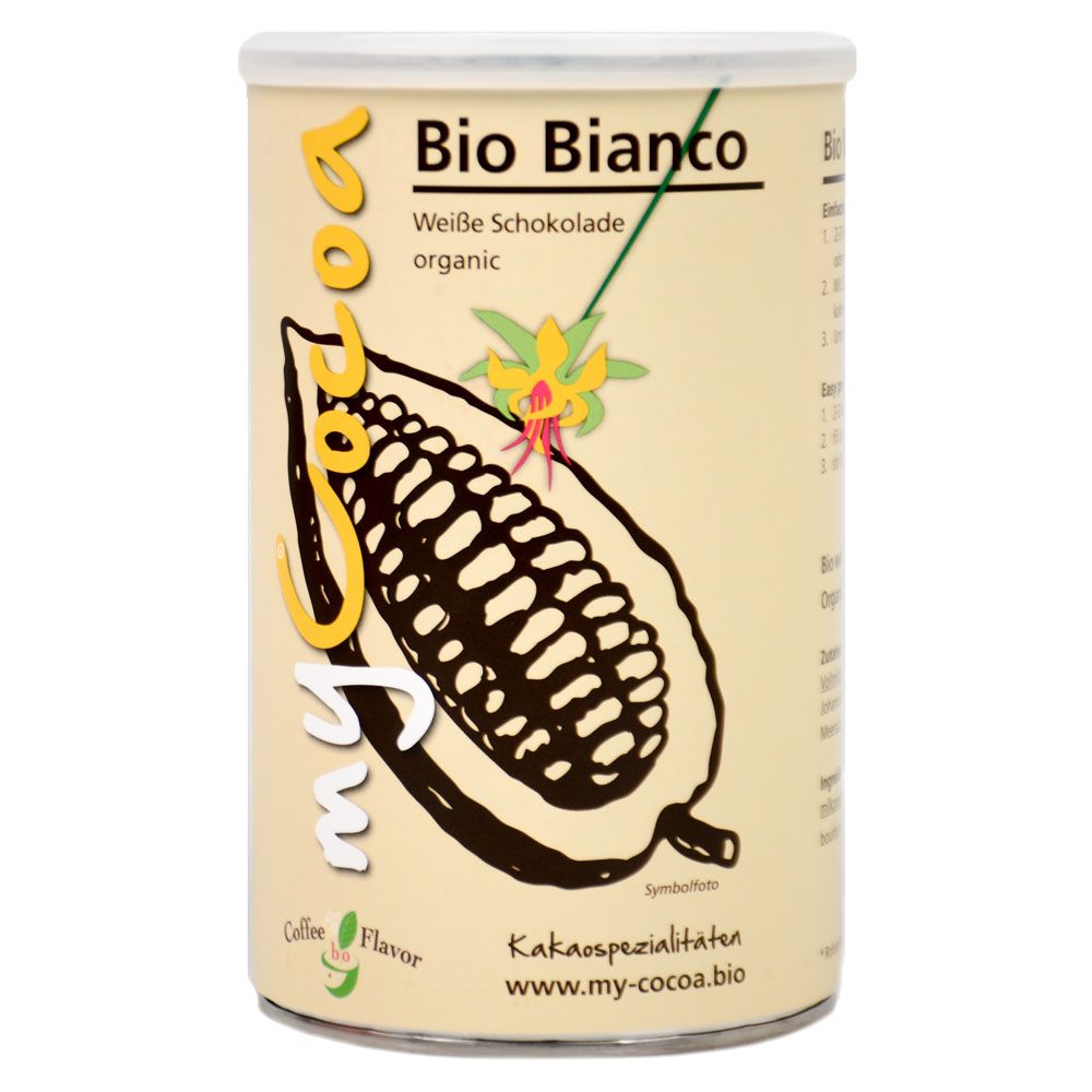 Bio MyCocoa weiße Trinkschokolade - 375g Dose
