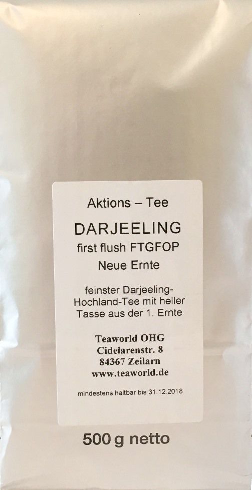 Darjeeling first flush Aktionspackung 500g 