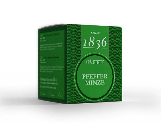Pfefferminze ohne Zusatz von Aroma - 15 Pyramidenbeutel  a2g