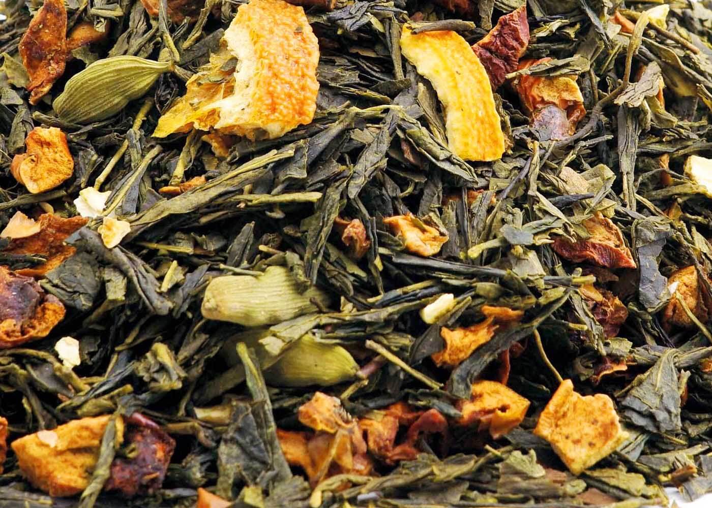 Bio Zimtige Orange - Grüner Tee, aromatisiert - auslaufende Teesorte