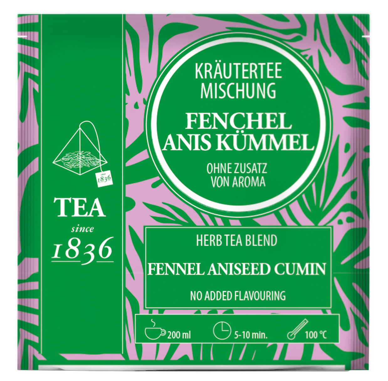 Fenchel Anis Kümmel Mischung - 50 Pyramidenbeutel (ohne Zusatz von Aroma)