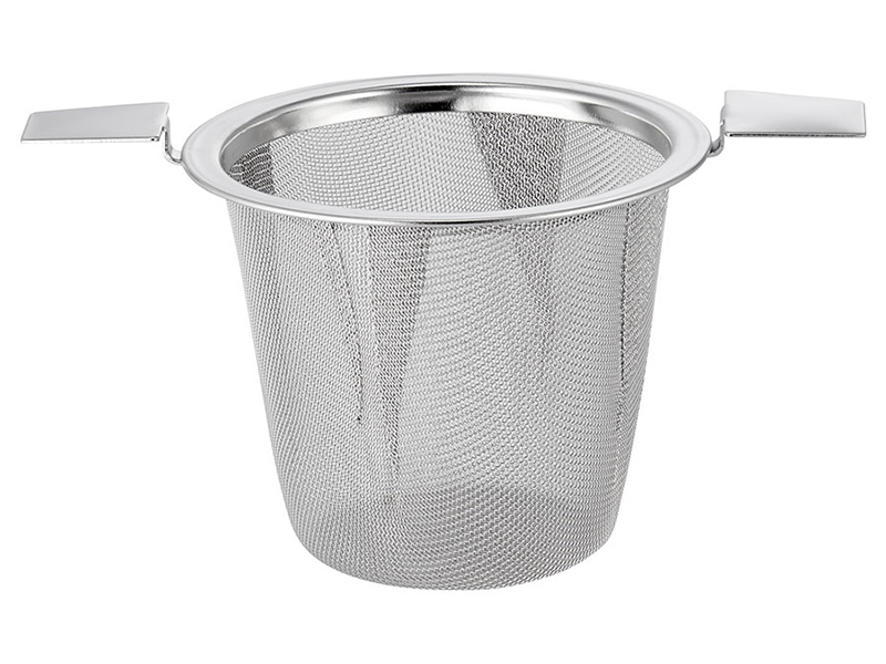 Tee Dauerfilter aus Edelstahl mit 2 Henkeln - spülmaschinenfest