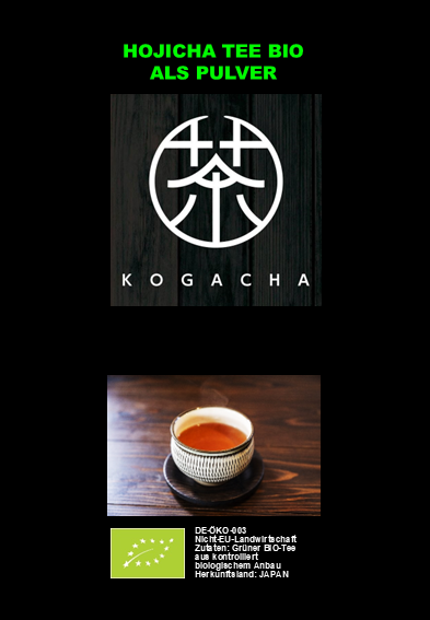 Hojicha-Tee Bio als Pulver 50g - Kogacha