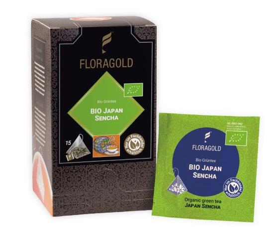 Bio Japan Sencha Grüner Tee 15 Pyramiden Teebeutel