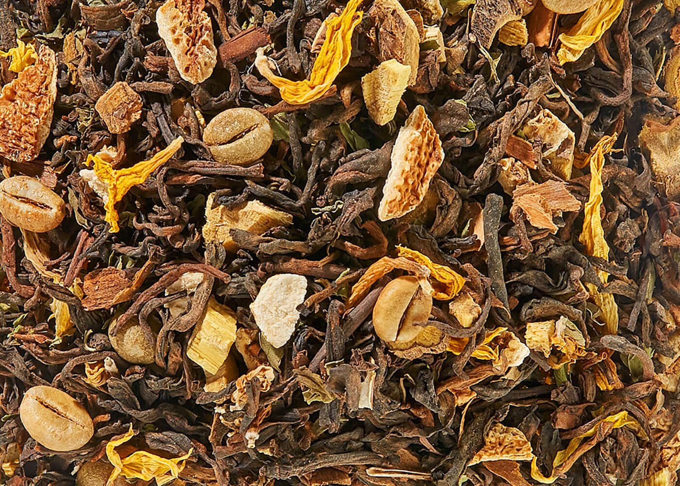 Bio Pu Erh Limette Minze mit Limetten-Minz-Note - Schwarzer Tee aromatisiert