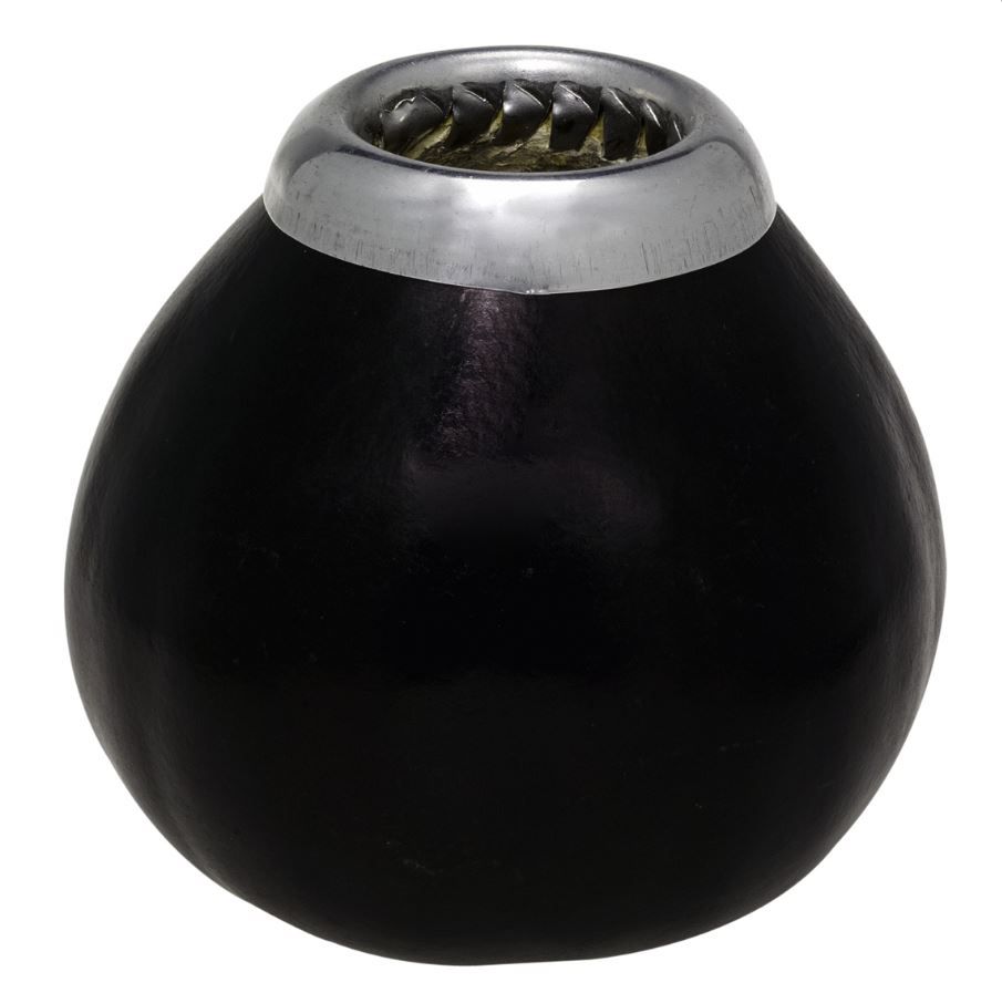 Calebasse, schwarzbraun - Mate-Trinkgefäß