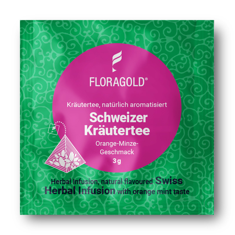 Schweizer Kräutertee 100 Pyramiden Teebeutel