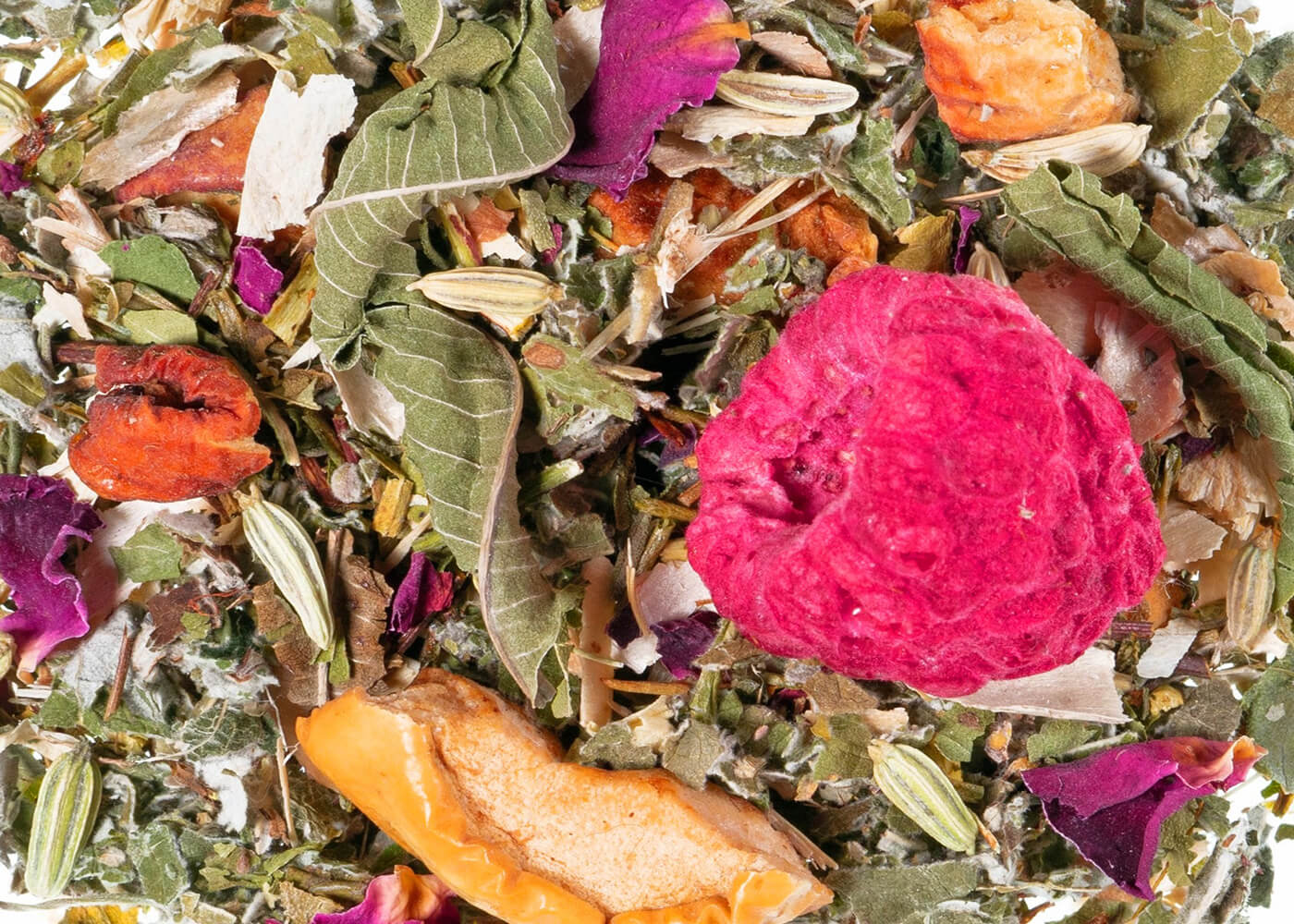 Himbeer-Thymian Crumble - Kräutertee aromatisiert